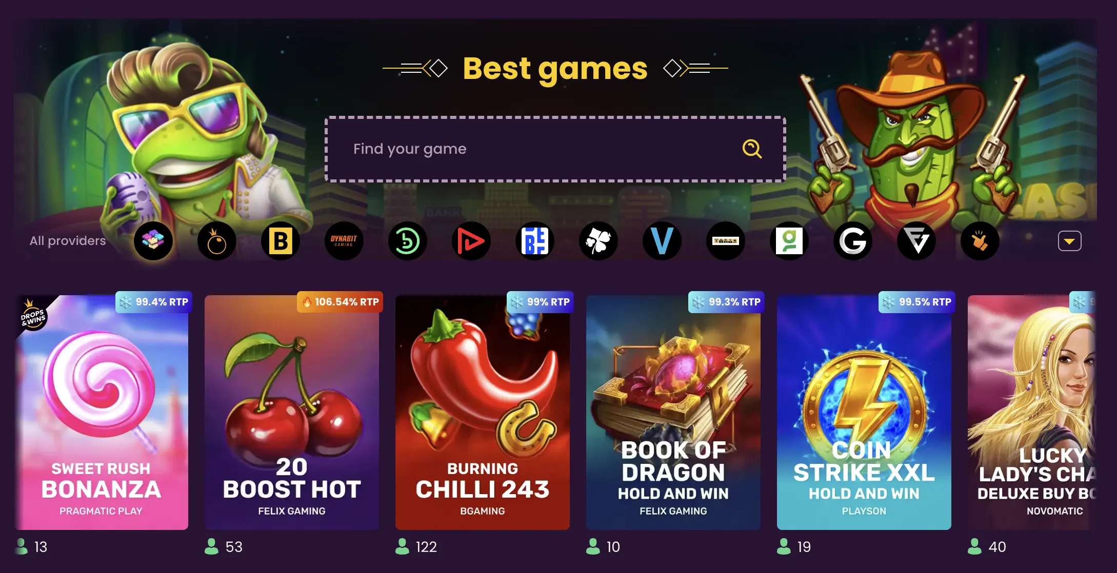 Bizzo Casino Games